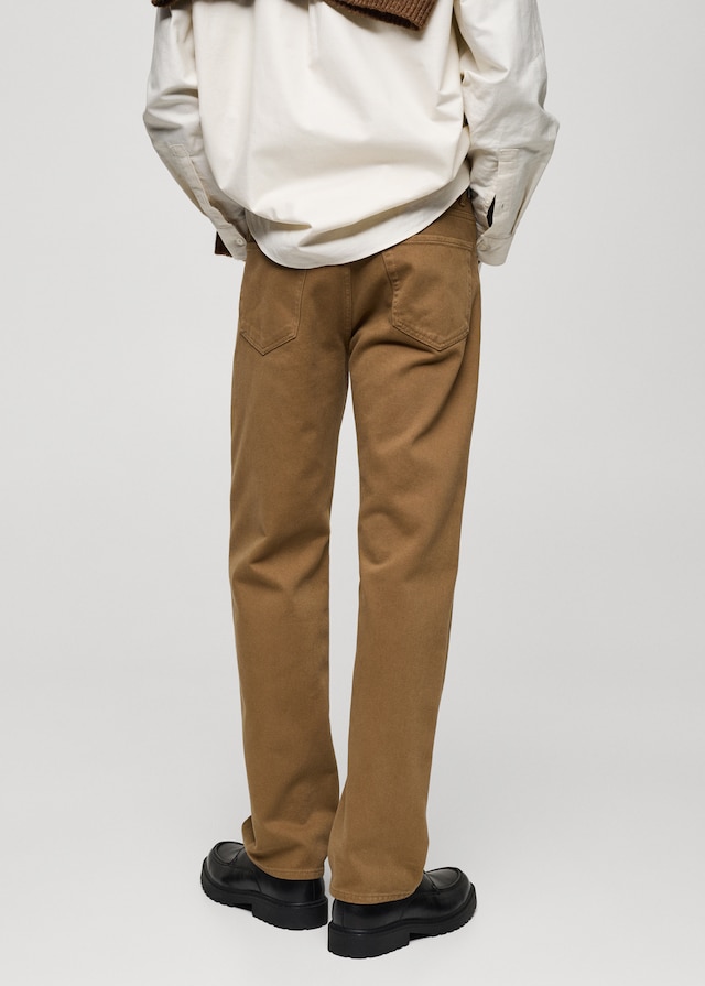 Mango Straight-Fit-Baumwollhose Zeitbegrenzte Promotion