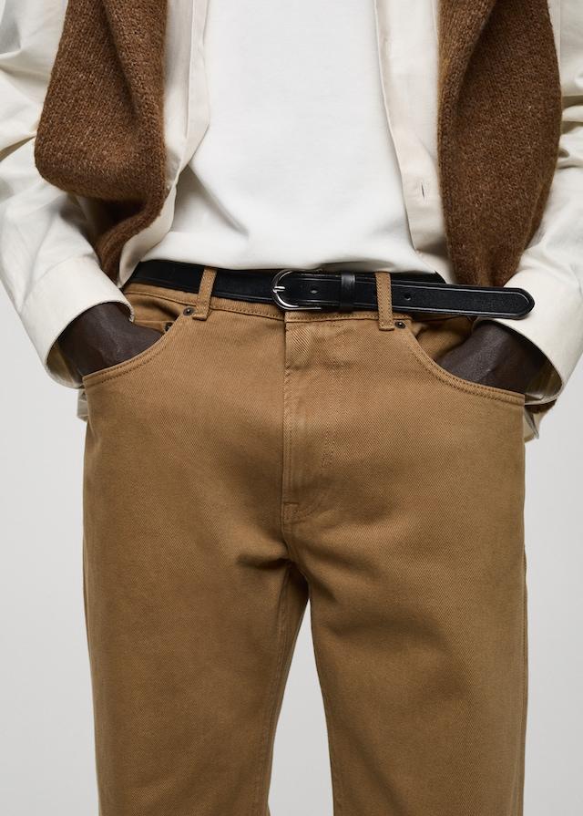 Mango Straight-Fit-Baumwollhose Zeitbegrenzte Promotion