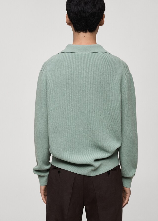 Mango Polo-Stricksweatshirt aus Wollgemisch Vierteljährliche Förderung