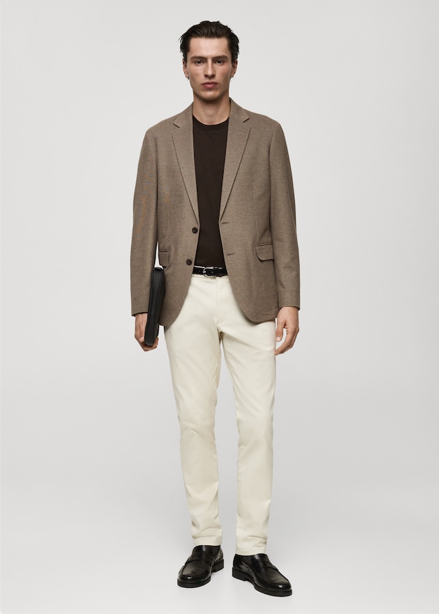 Mango Slim Fit-Blazer aus Baumwolle Discount Store für neue Produkte