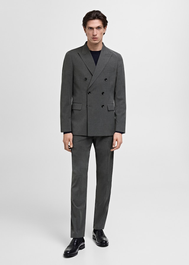 Mango Zweireihiges Slim-Fit-Sakko Mónaco Riesige Rabatte