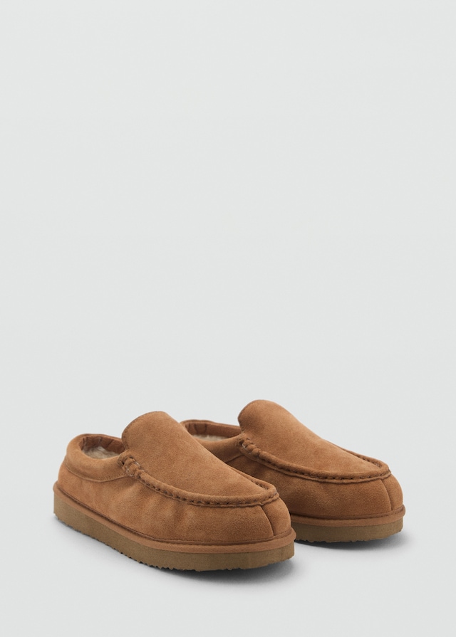 Mango Wildleder-Clogs mit Plüsch-Innenfutter Speichern exportieren