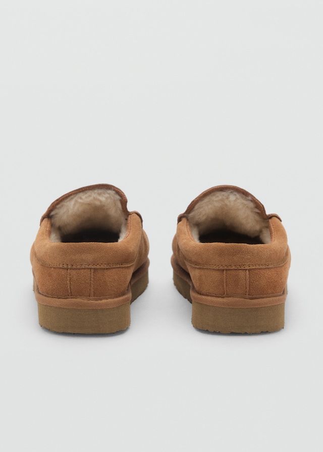 Mango Wildleder-Clogs mit Plüsch-Innenfutter Speichern exportieren