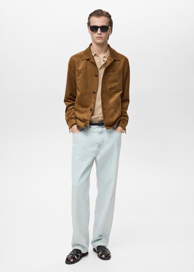 Mango Overshirt mit Wildleder-Effekt Black Friday Preise