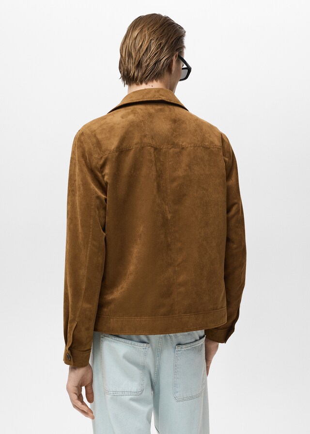 Mango Overshirt mit Wildleder-Effekt Black Friday Preise