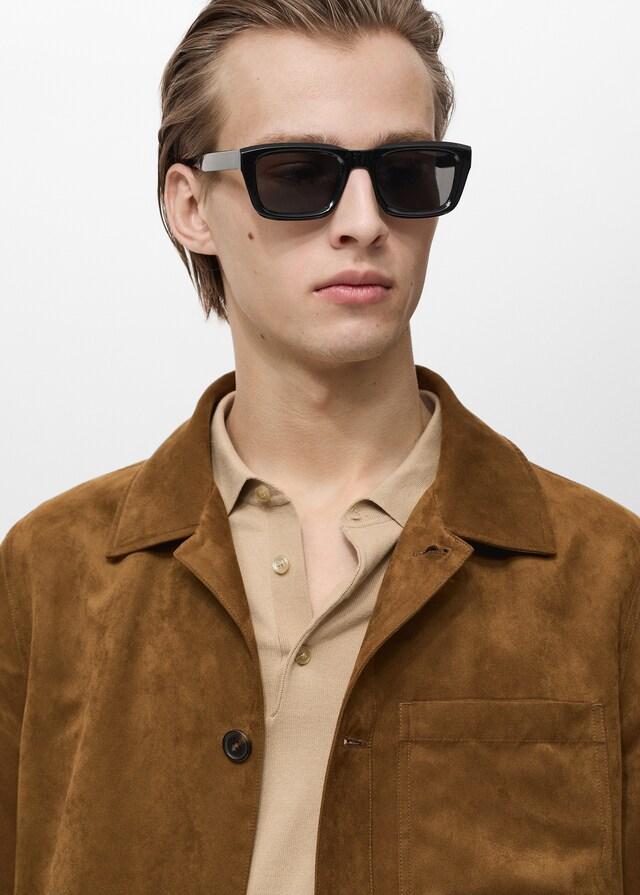 Mango Overshirt mit Wildleder-Effekt Black Friday Preise
