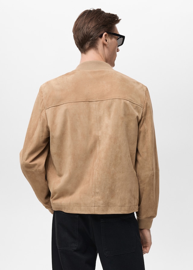 Mango Bomberjacke aus Wildleder zollfrei