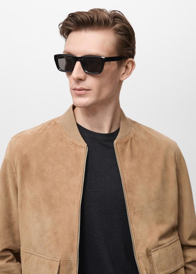 Mango Bomberjacke aus Wildleder zollfrei