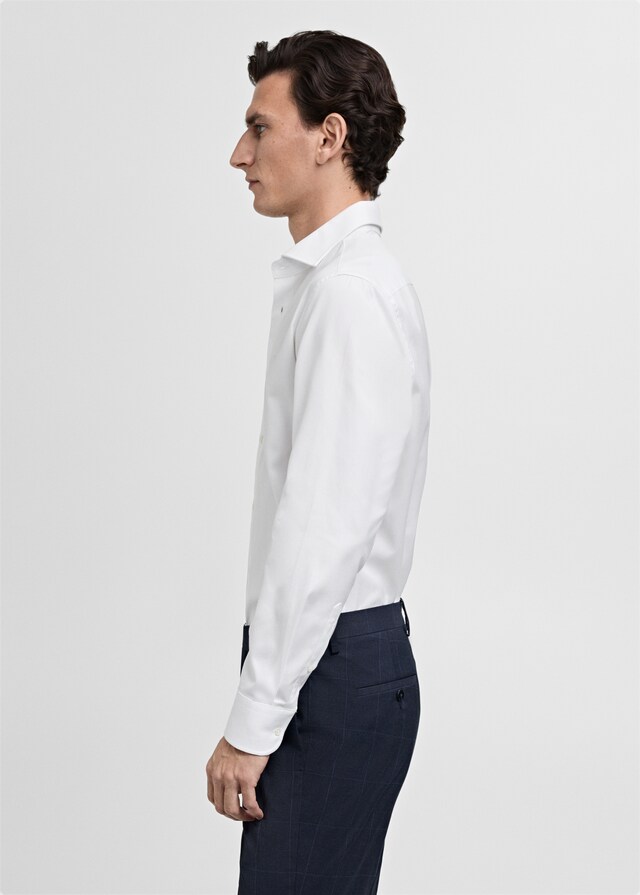 Mango Slim Fit-Anzughemd aus 100 % Baumwolle 50% Rabatt für begrenzte Zeit
