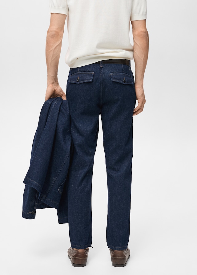 Mango Regular Fit-Jeans mit dunkler Waschung Verkauf