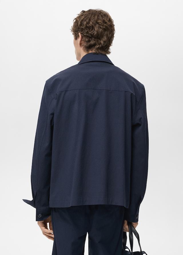 Mango Jacke aus Baumwoll-Seersucker Hotsell