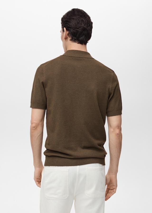 Mango Slim-Fit-Strick-T-Shirt mit Struktur Limitierter Zeitrabatt