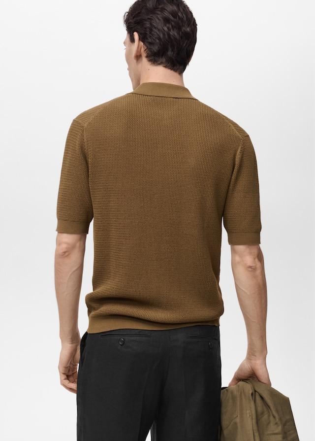 Mango Strukturiertes Strickhemd Fabrikpreis