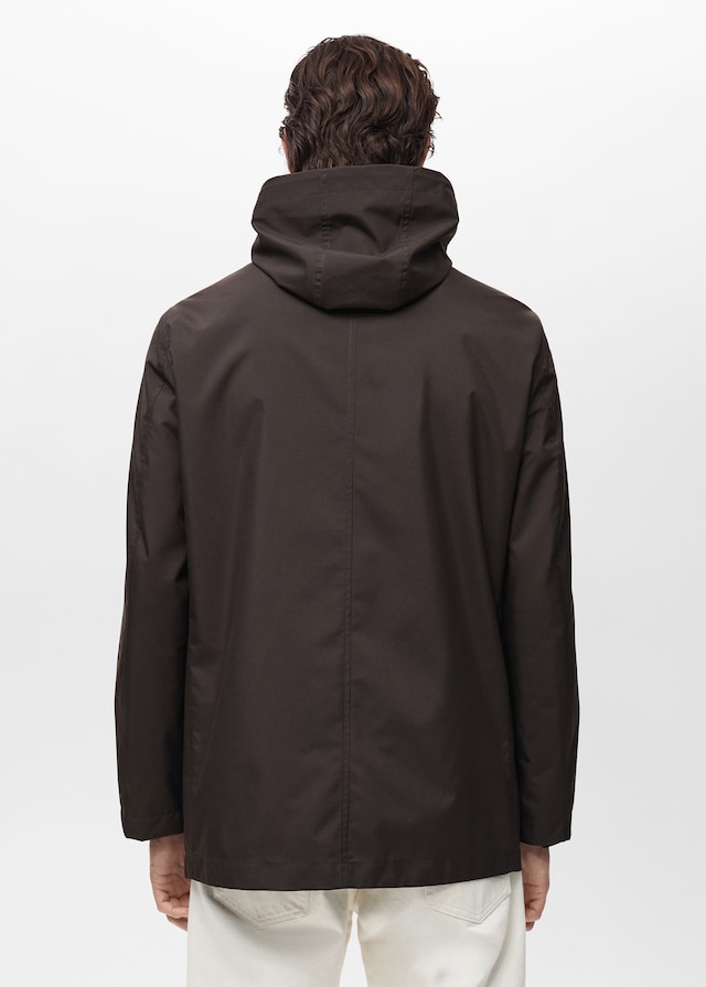 Mango Wasserabweisender Parka mit Kapuze Versandkostenfrei