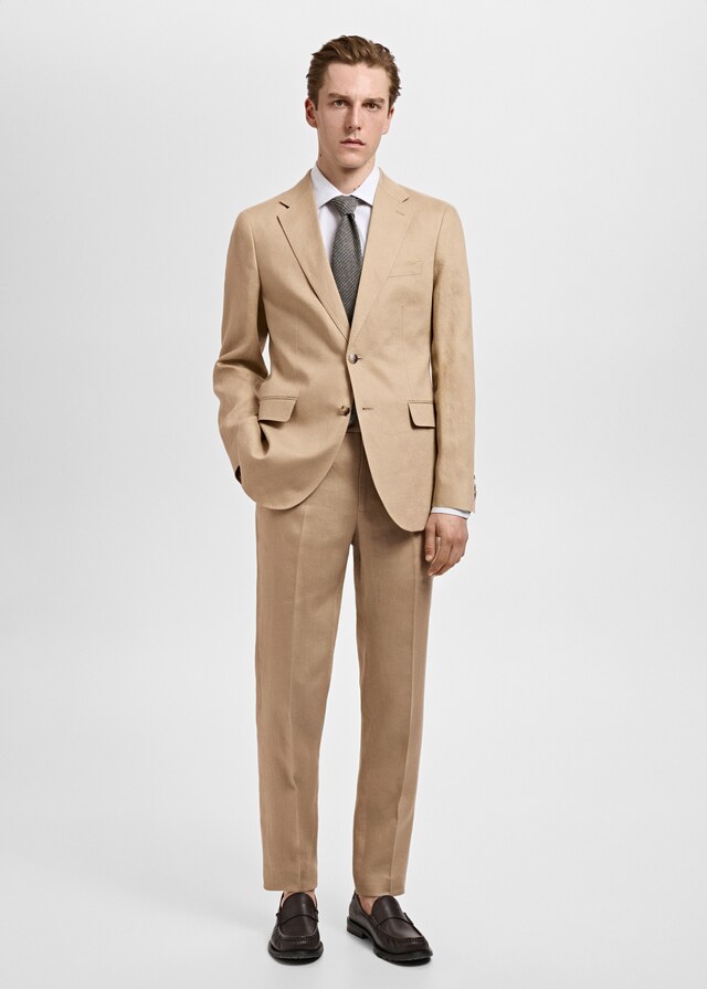 Mango Slim-Fit-Anzughose Amalfi aus 100 % Leinen Exklusivangebot