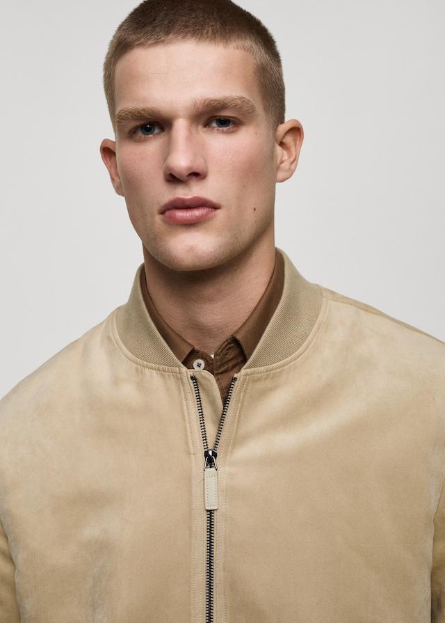 Mango Bomberjacke mit Wildleder-Effekt Preisnachlass