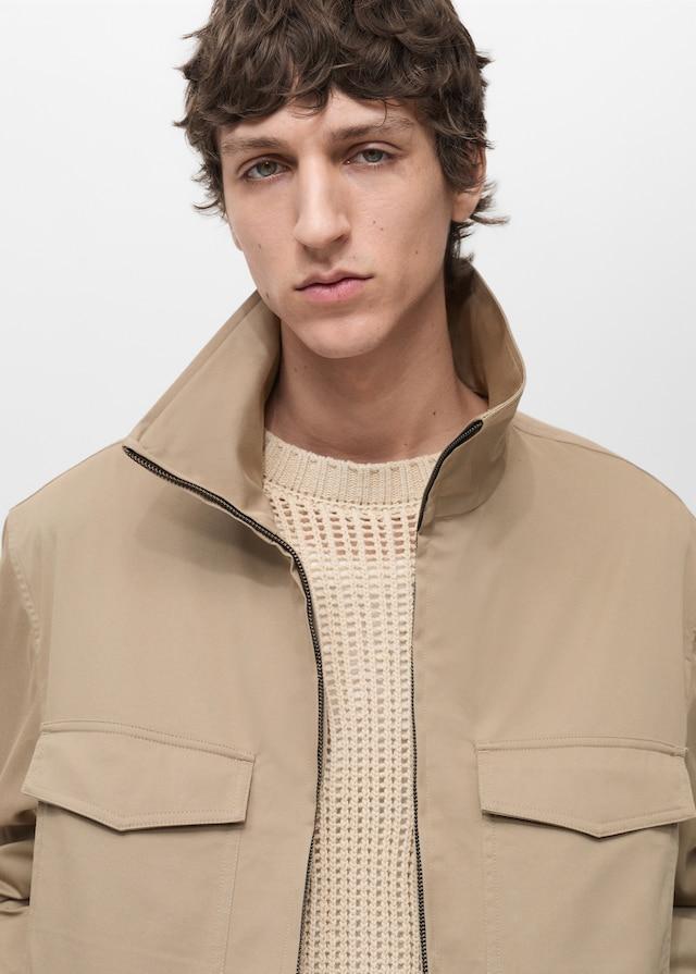 Mango Relaxed-Fit-Jacke aus Baumwolle Saisonschlussverkauf