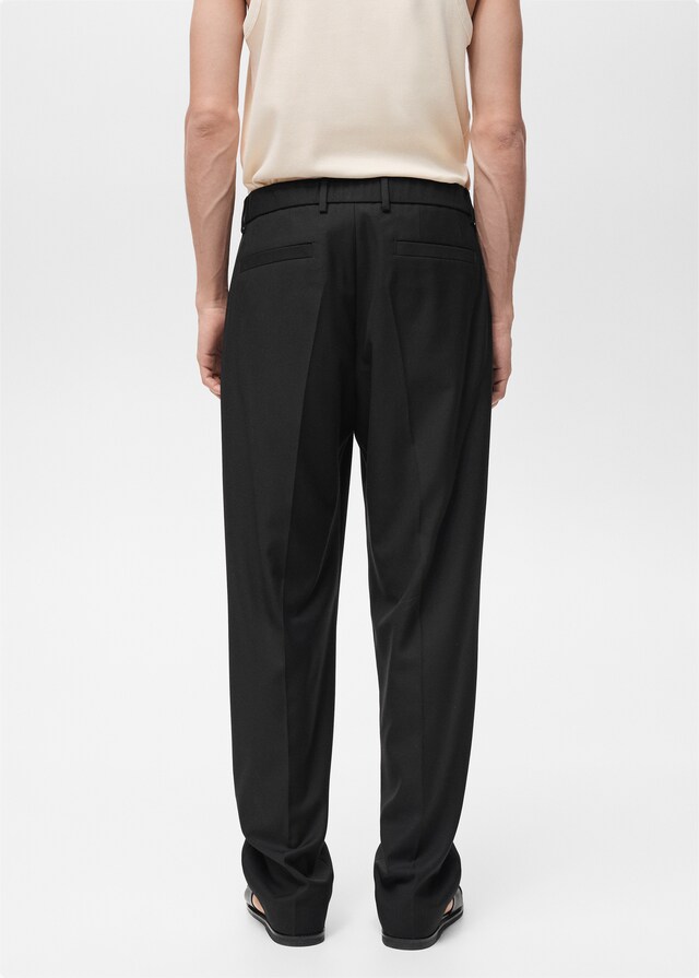 Mango Relaxed-Fit-Anzughose mit Bundfalten Weihnachtsangebot