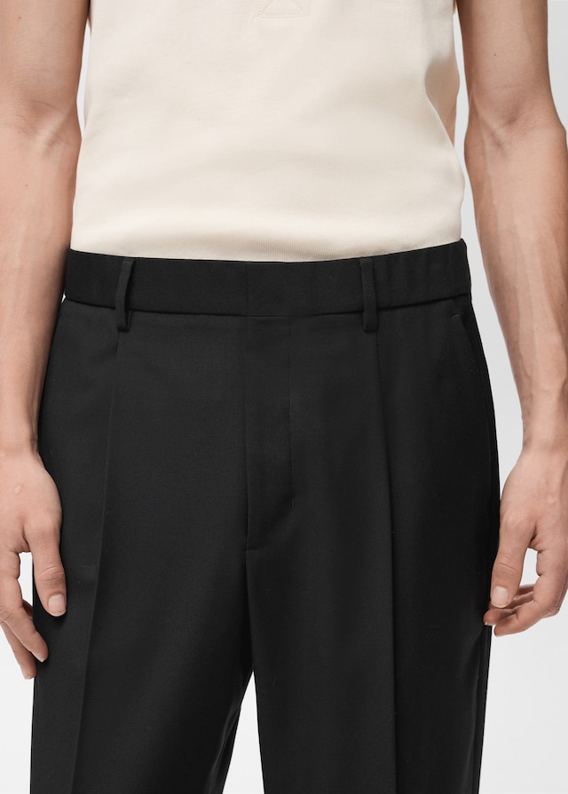 Mango Relaxed-Fit-Anzughose mit Bundfalten Weihnachtsangebot