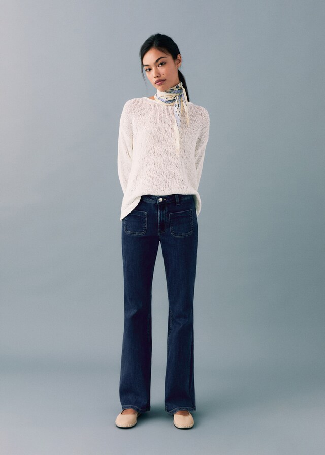 Mango Flared Jeans mit Taschen Osterangebot