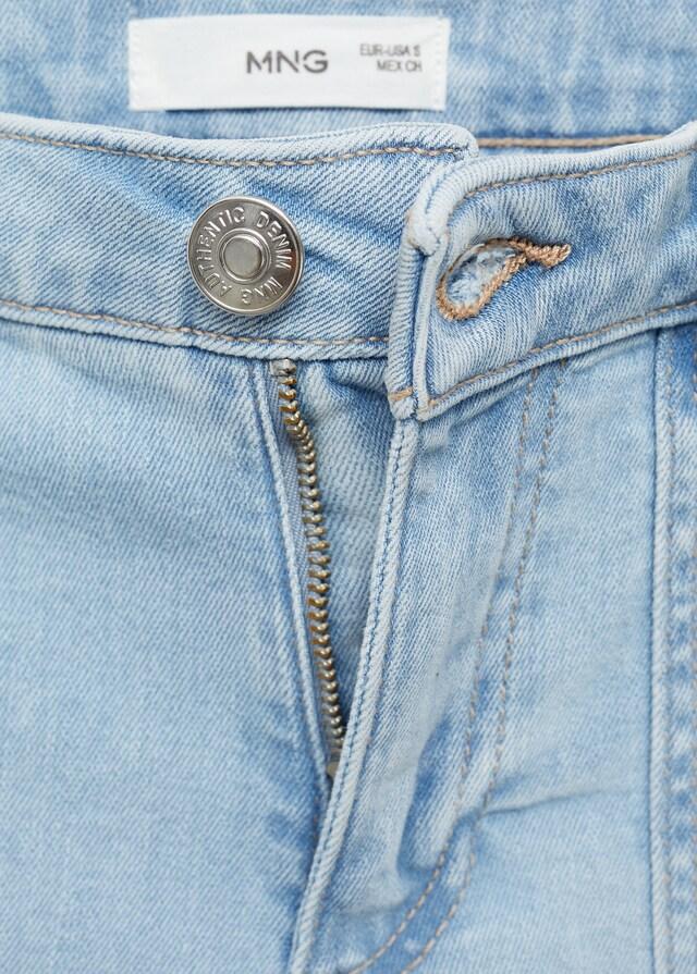 Mango Wideleg-Jeans mit ausgefranstem Saum Muttertagsangebot