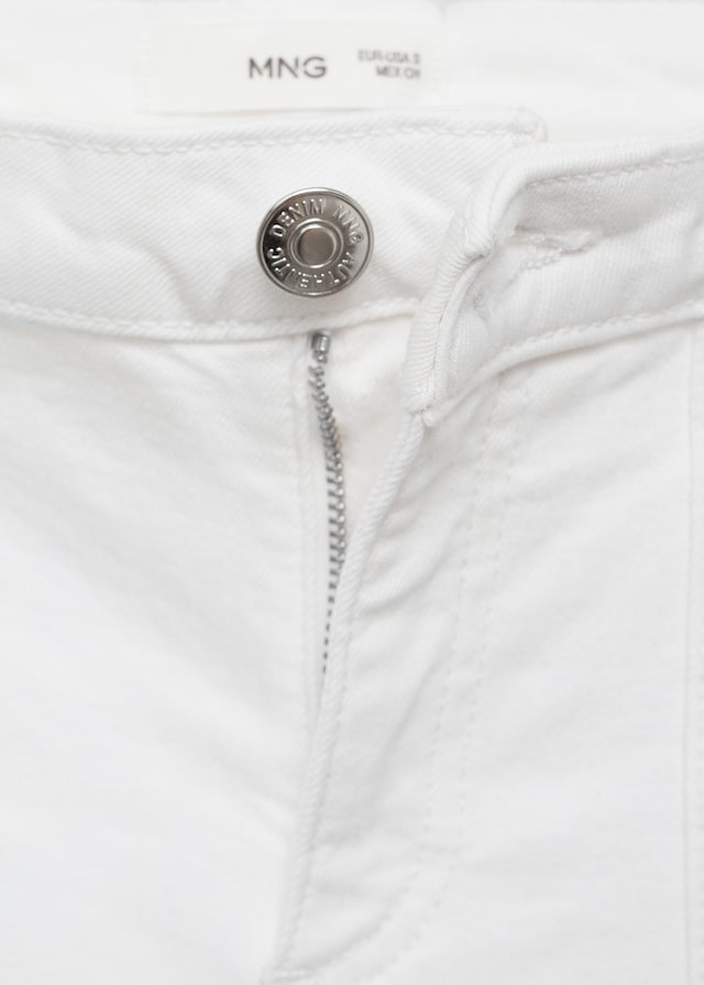 Mango Wideleg-Jeans mit ausgefranstem Saum Valentinstagsangebot