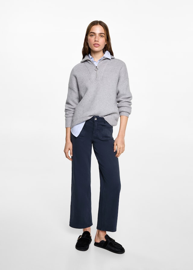 Mango Culotte-Jeans mit Taschen Top Angebot