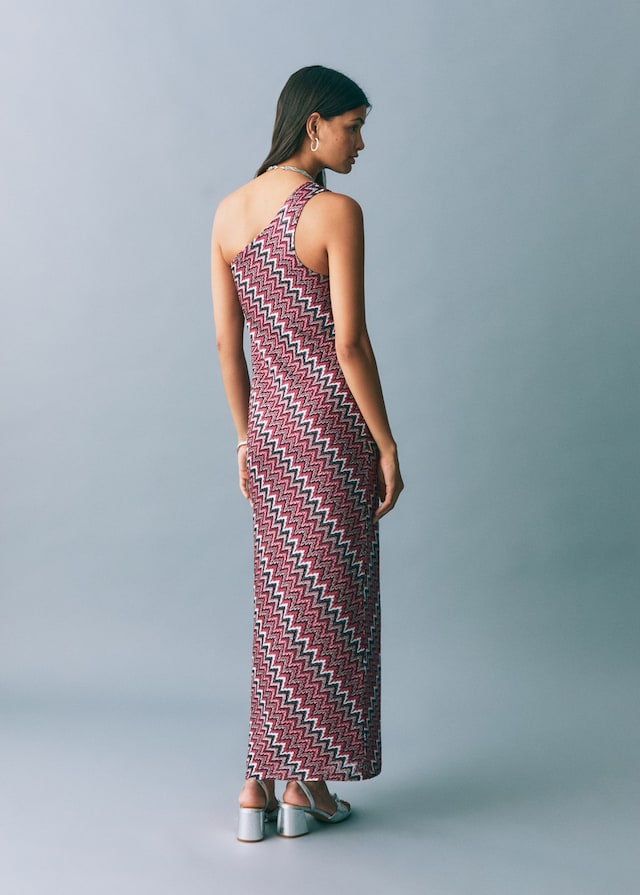 Mango Zickzack-Lurexkleid Bestseller