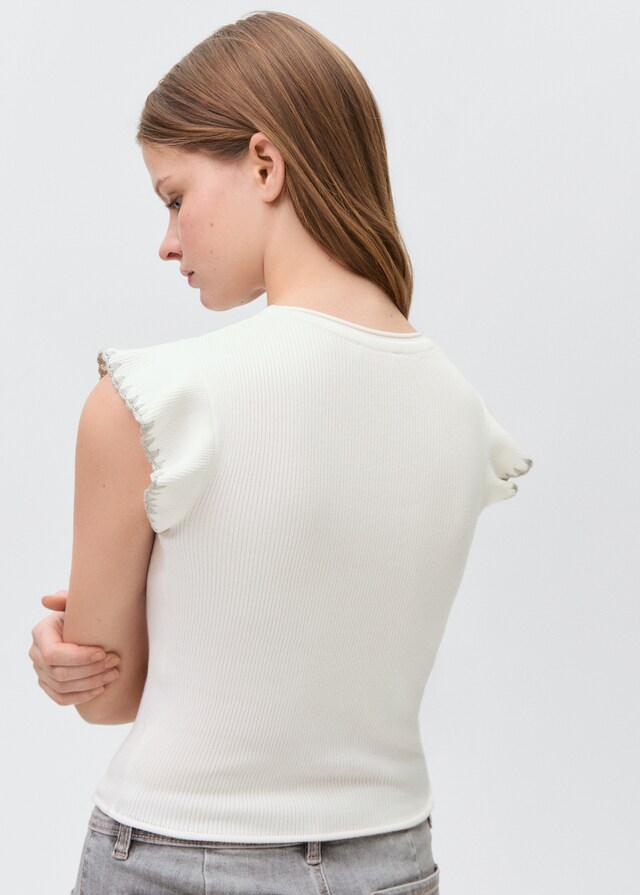 Mango Top mit Volantdetail Räumungsverkauf