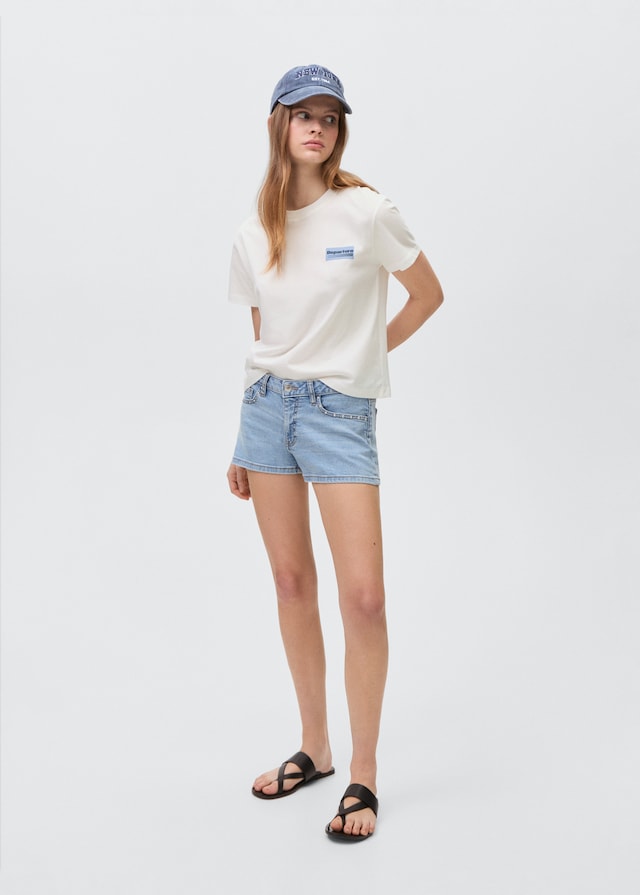 Mango Bedrucktes Baumwoll-T-Shirt Kauf eins, bekomm eins gratis