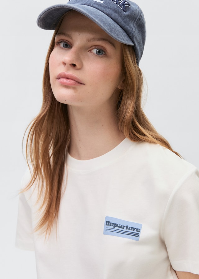 Mango Bedrucktes Baumwoll-T-Shirt Kauf eins, bekomm eins gratis