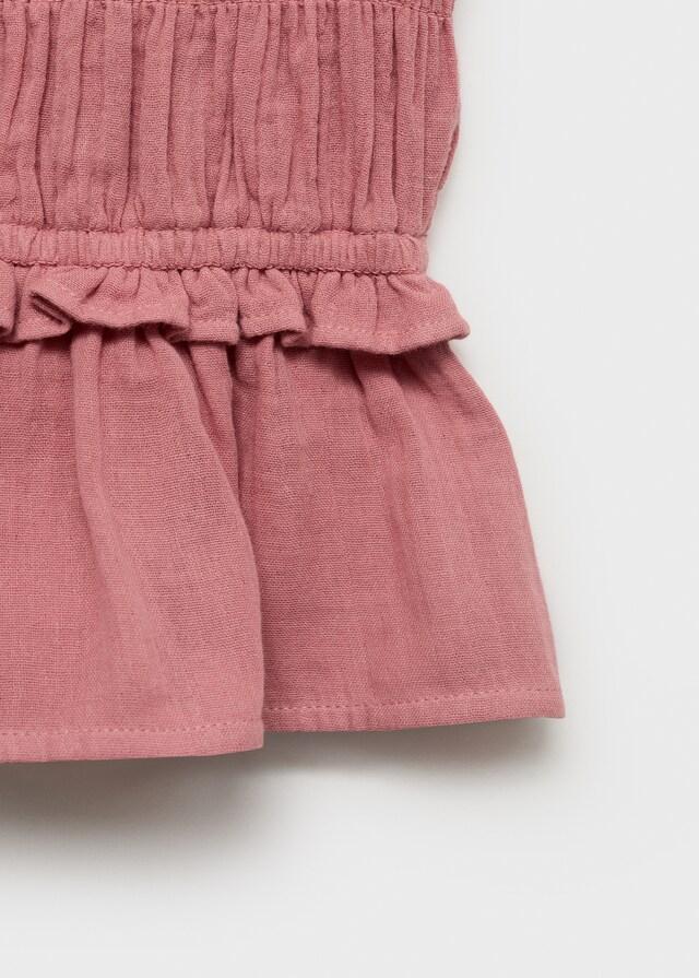 Mango Geraffte Rüschenbluse Super Sparpreis