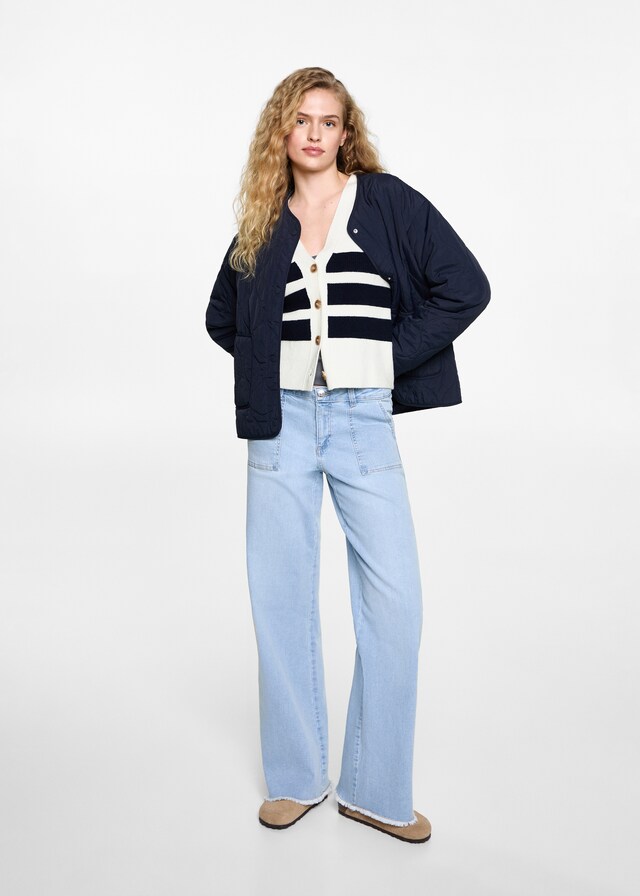 Mango Strickcardigan mit Streifenmuster Neueste Stile