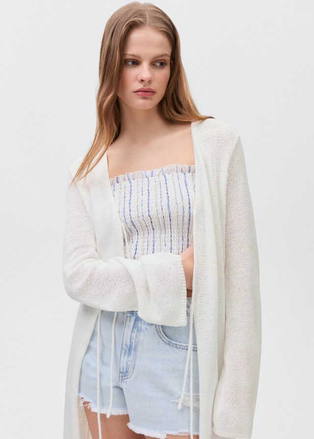 Mango Lange Strickjacke Bis zu 50% Rabatt