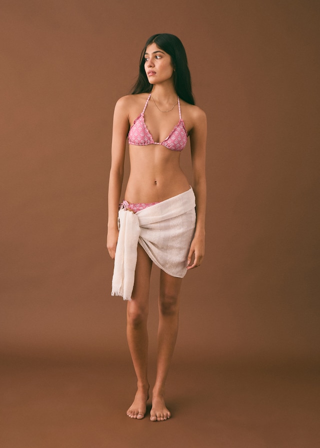 Mango Gemusterter Bikini mit Borte Discount Store für neue Produkte