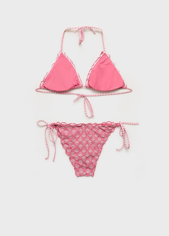 Mango Gemusterter Bikini mit Borte Discount Store für neue Produkte