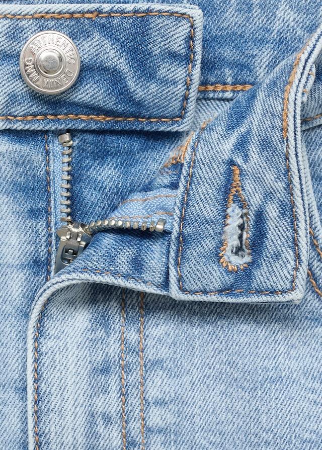 Mango Jeans-Minirock mit ausgefranstem Saum Kostenloser Versand international