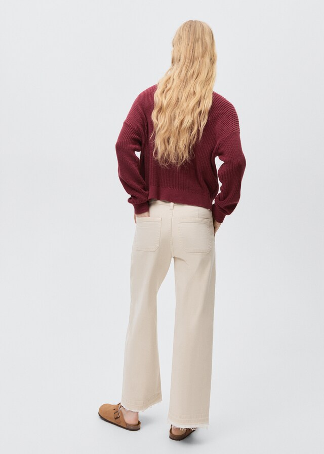 Mango Culotte-Jeans mit Taschen Online