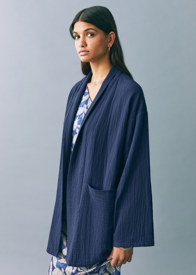 Mango Kimono-Jacke Bambula Verkauf
