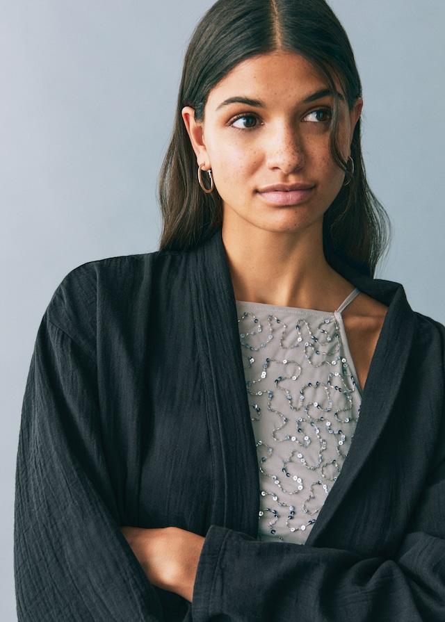 Mango Kimono-Jacke Bambula Hotsell