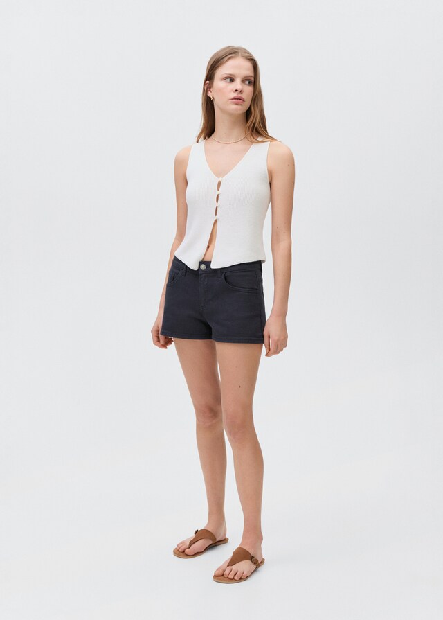 Mango Jeans-Shorts mit hoher Taille Meist gekauft