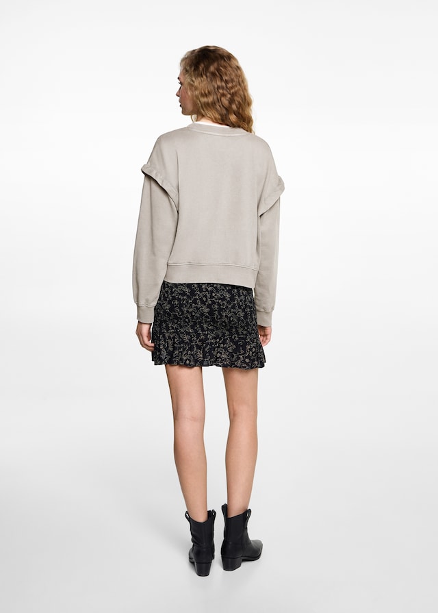 Mango Sweatshirt mit abfallenden Schultern Flash Sale