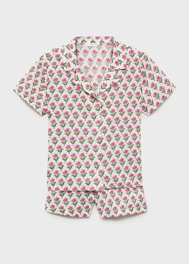 Mango Pyjama-Pack aus gemusterter Baumwolle Lagerräumung