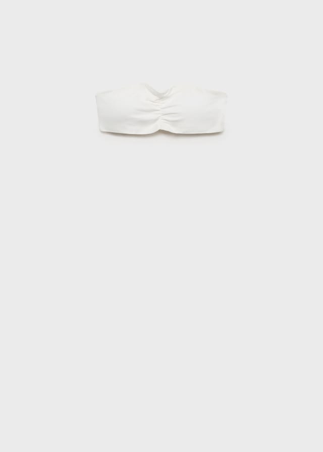 Mango Gerafftes Bandeau-Top Online Outlet