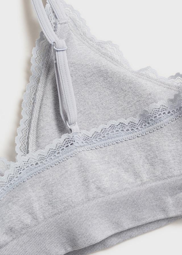 Mango Triangel-BH mit Seidenspitze-Detail Zeitlich begrenztes Angebot