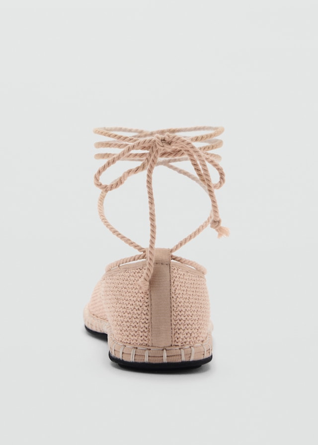 Mango Strick-Ballerina mit Schnürsenkeldetails VIP-Rabatte