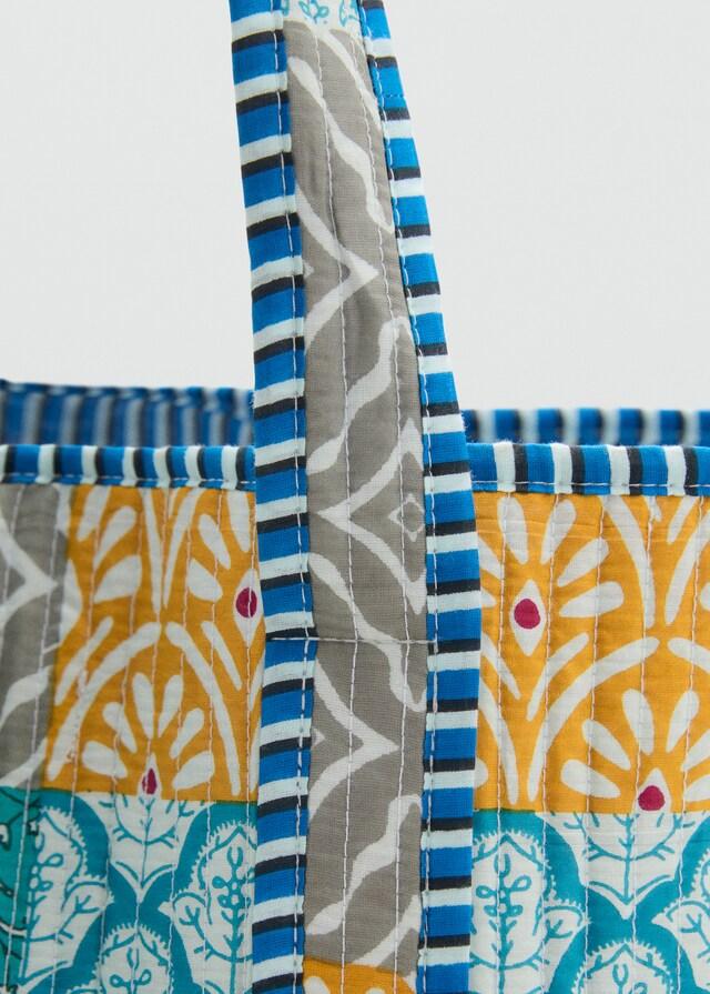 Mango Patchwork-Stepptasche Super Sparpreis