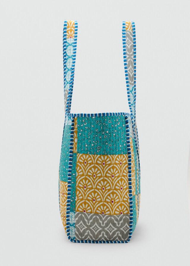 Mango Patchwork-Stepptasche Super Sparpreis