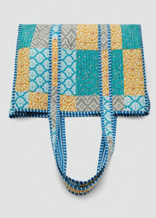 Mango Patchwork-Stepptasche Super Sparpreis
