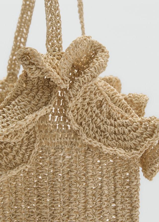 Mango Bucket Bag aus Naturfaser Wochenangebot